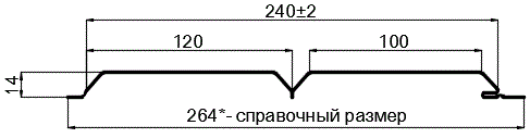 Фото: Сайдинг Lбрус-15х240 (ПЭ-01-RR32-0.45) в Балашихе