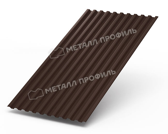 Профнастил С21 х 1000 - B (Steelmatt-20-8017-0.4±0.08мм) в Балашихе