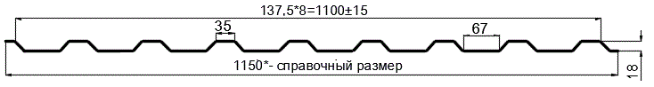 Фото: Профнастил оцинкованный МП20 х 1100 (ОЦ-01-БЦ-0.45) в Балашихе