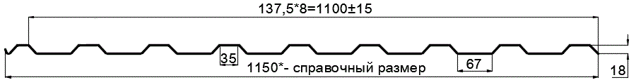 Фото: Профнастил оцинкованный МП20 х 1100 - R (ОЦ-01-БЦ-0.4) в Балашихе