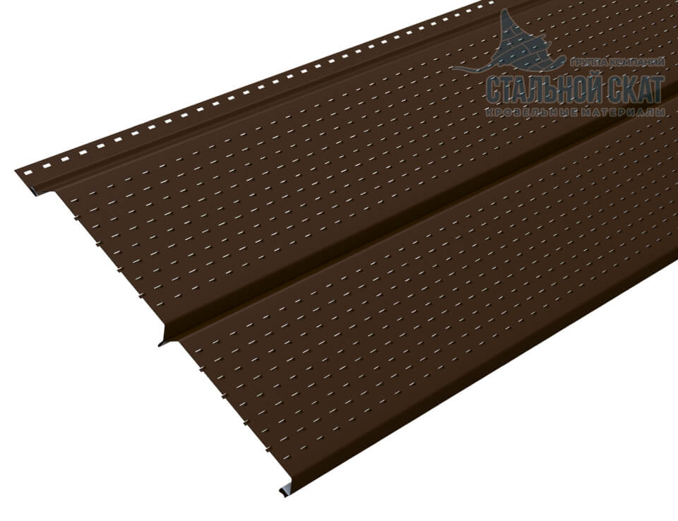 Софит перфор. Lбрус-XL-14х335 (VALORI-20-Brown-0.5) в Балашихе