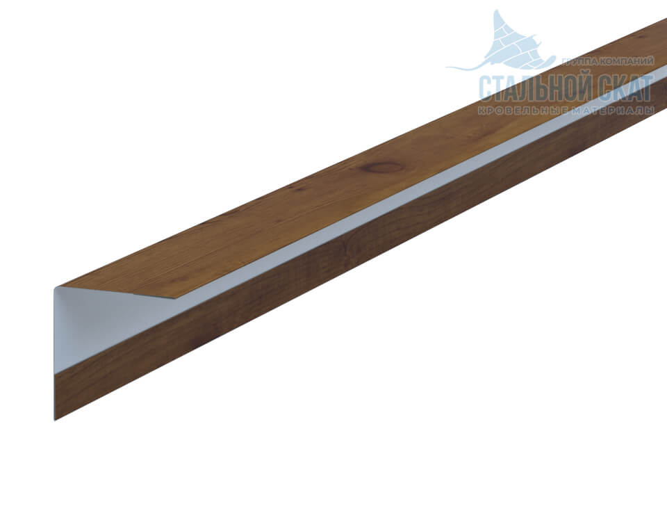 Фото: Планка угла наружного 30х30х3000 (ECOSTEEL_T-12-Дуб-0.45) в Балашихе