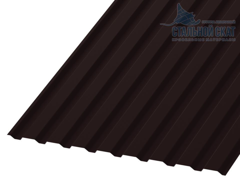 Фото: Профнастил МП20 х 1100 - A (VALORI-20-DarkBrown-0.5) в Балашихе