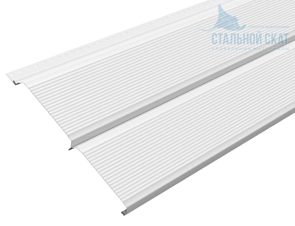 Сайдинг Lбрус-XL-В-14х335 (ПЭ-01-9010-0.45)
