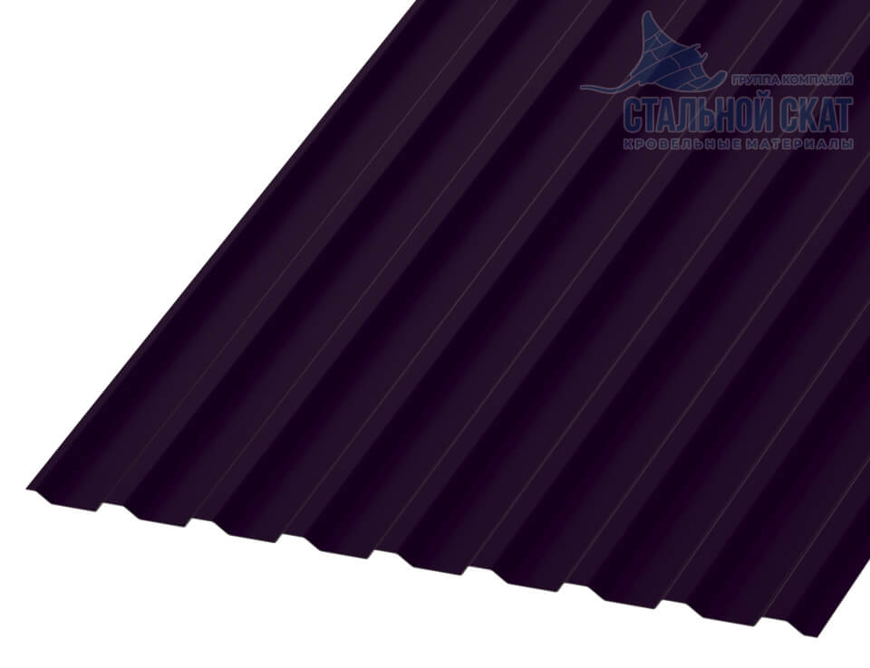 Профнастил МП20 х 1100 - B (VALORI-20-Violet-0.5)