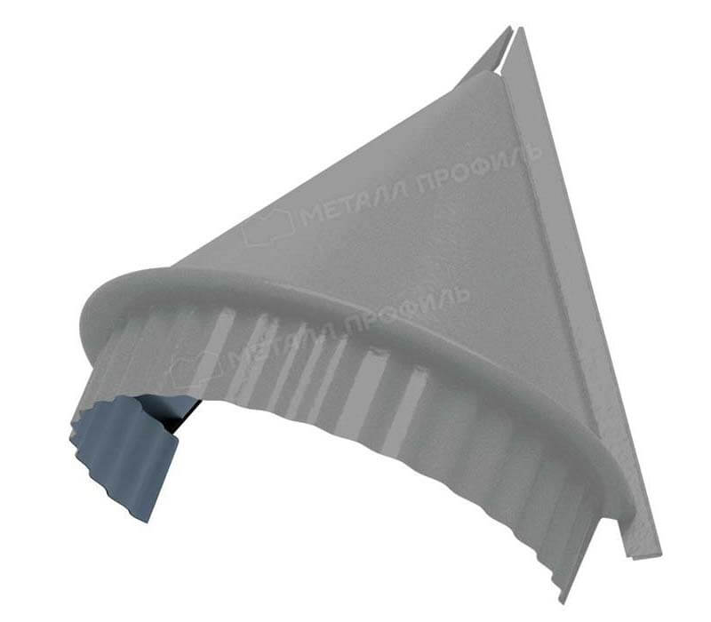 Заглушка конька круглого конусная NormanMP (ПЭ-01-9006-0.5)