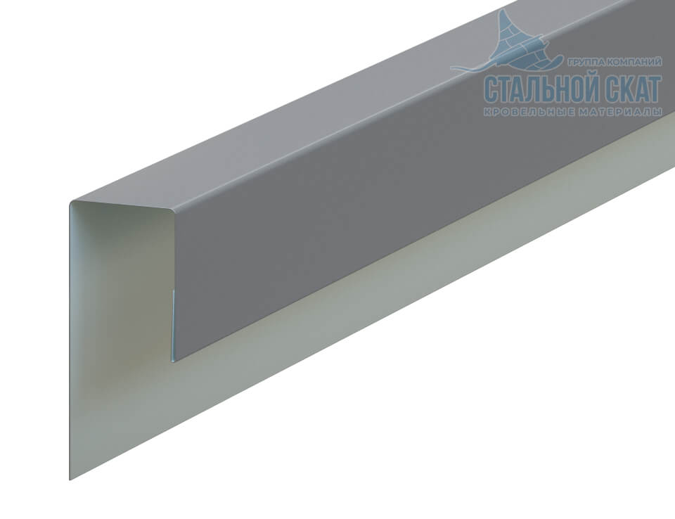 Планка J-профиль 24х18х3000 NormanMP (ПЭ-01-9006-0.5)