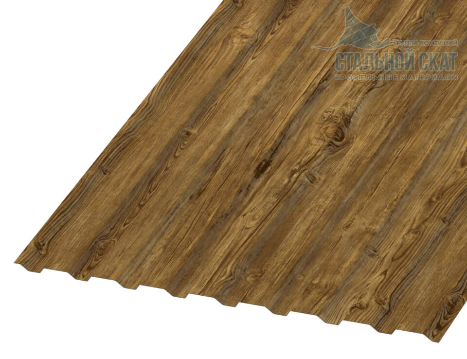 Профнастил МП20 х 1100 - A (ECOSTEEL_T-01-Золотой Дуб-0.5)