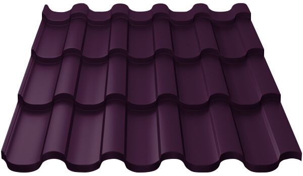 Металлочерепица МП Монтекристо-S (VALORI-20-Violet-0.5)