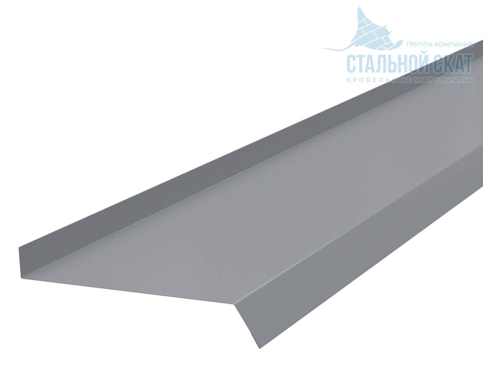 Планка отлива 150х30х2000 NormanMP (ПЭ-01-9006-0.5)
