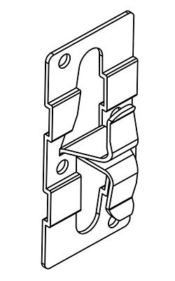 Крепежный кляммер промежуточный 70х10 (ОЦ-01-БЦ-1.2)