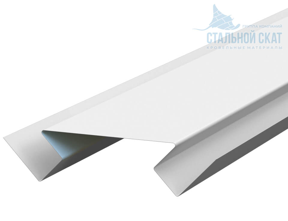 Планка угла внутреннего сложного 75х3000 (PURMAN-20-9010-0.5)